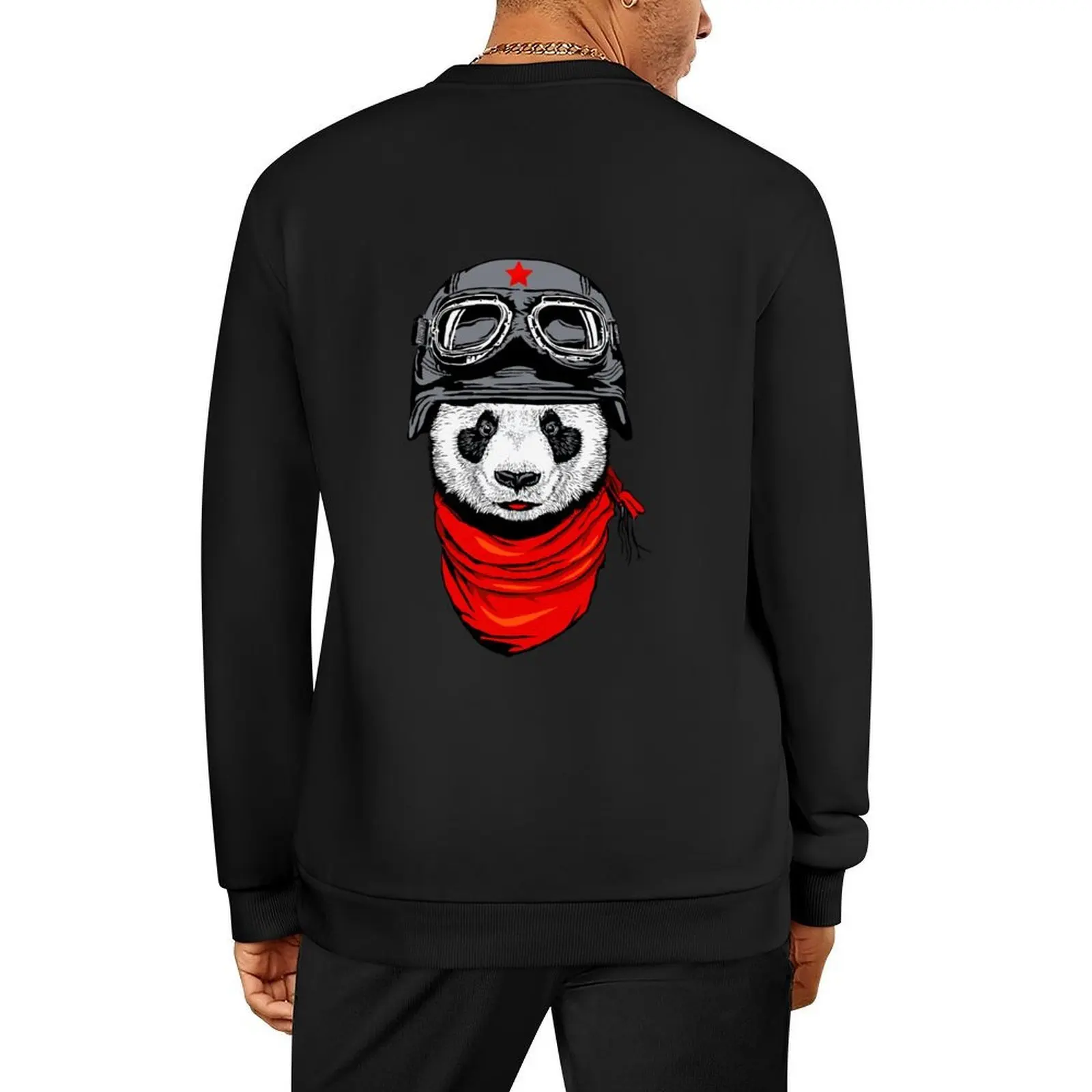 

Pilot Panda Pullover autumn jacket men men's clothes men wear anime clothing new hoodies and sweatshirts