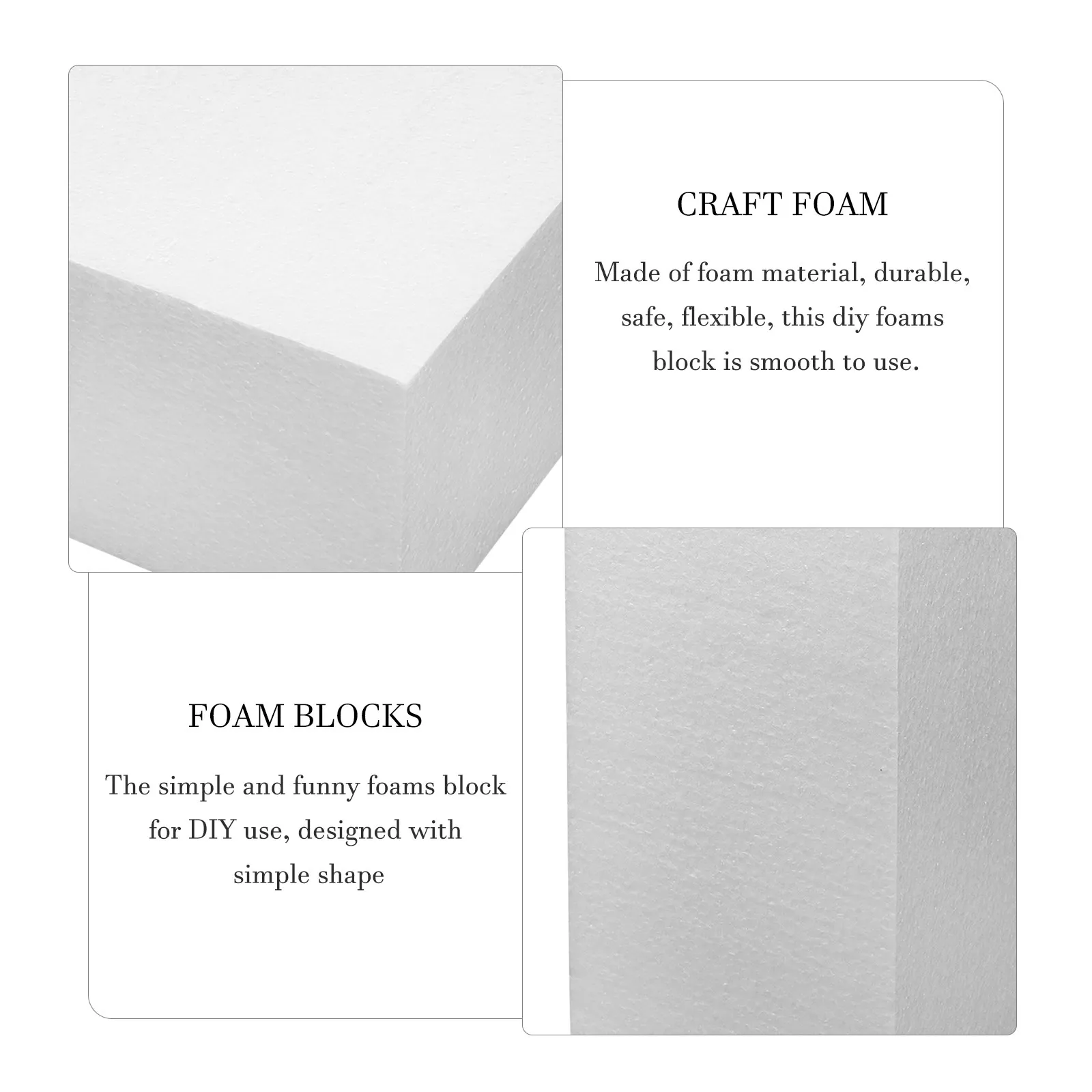 Craft Foam Sculpting Block DIY White Foam Blocks for Painting Carving Floral Blocks for Crafts Handmade Art Projects Wedding