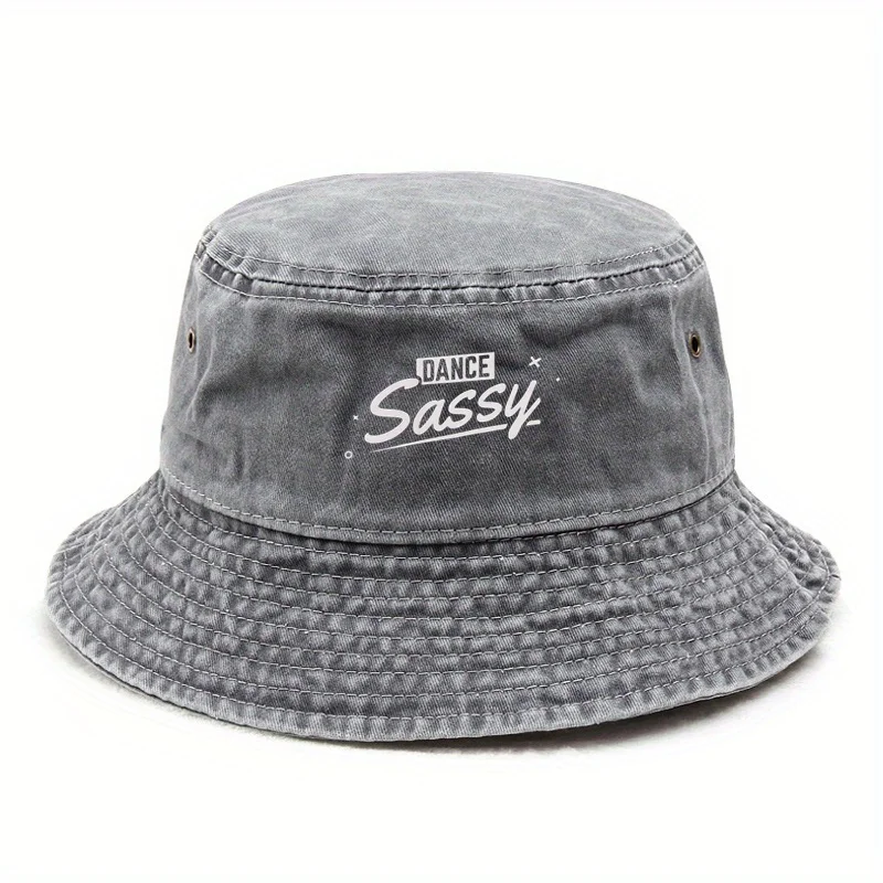 1pc Washed Bucket Hat with 