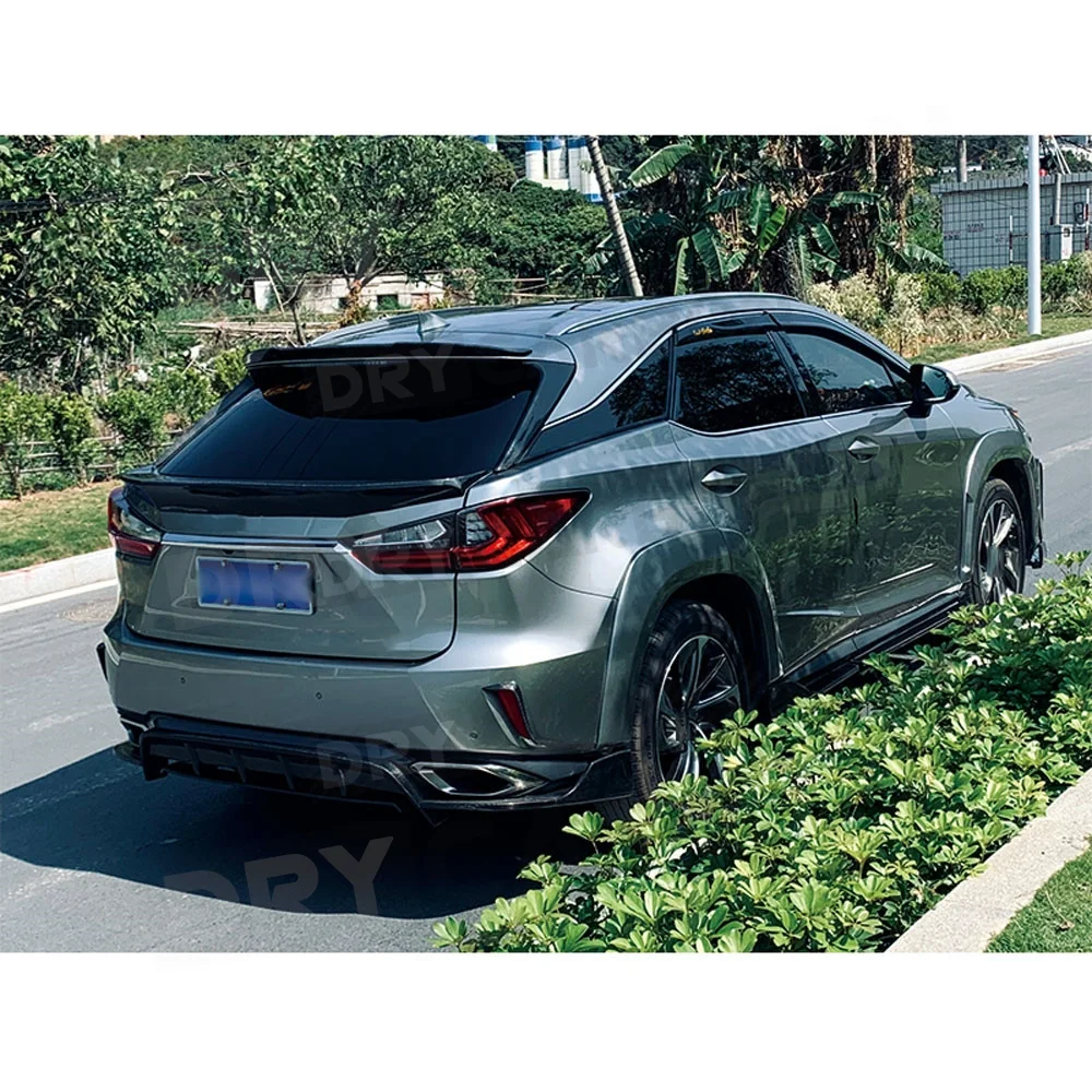 Carbon Fiber Fender Flares Arch Wide Body Wheel Eyebrows Mudguard Cover Trim Accessories For Lexus RX300 RX450H 2016-2019 FRP