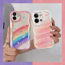 Phone Case For Samsung Galaxy A15 M54 A25 A05 A05S A51 A52 A53 A54 A71 A72 A73 S20 S21 S22 S23 S24 Plus Ultra FE Cover Rainbow