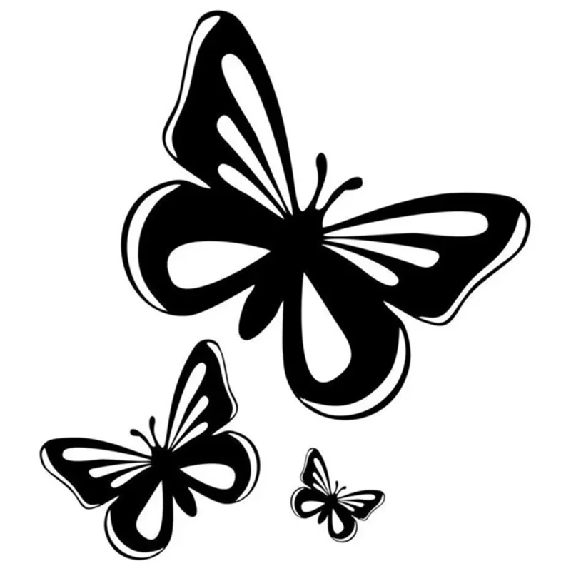 

Lovely Car Sticker Beautiful Butterfly Fashion PVC Decals and Stickers Sunscreen Waterproof Car Styling Decoration