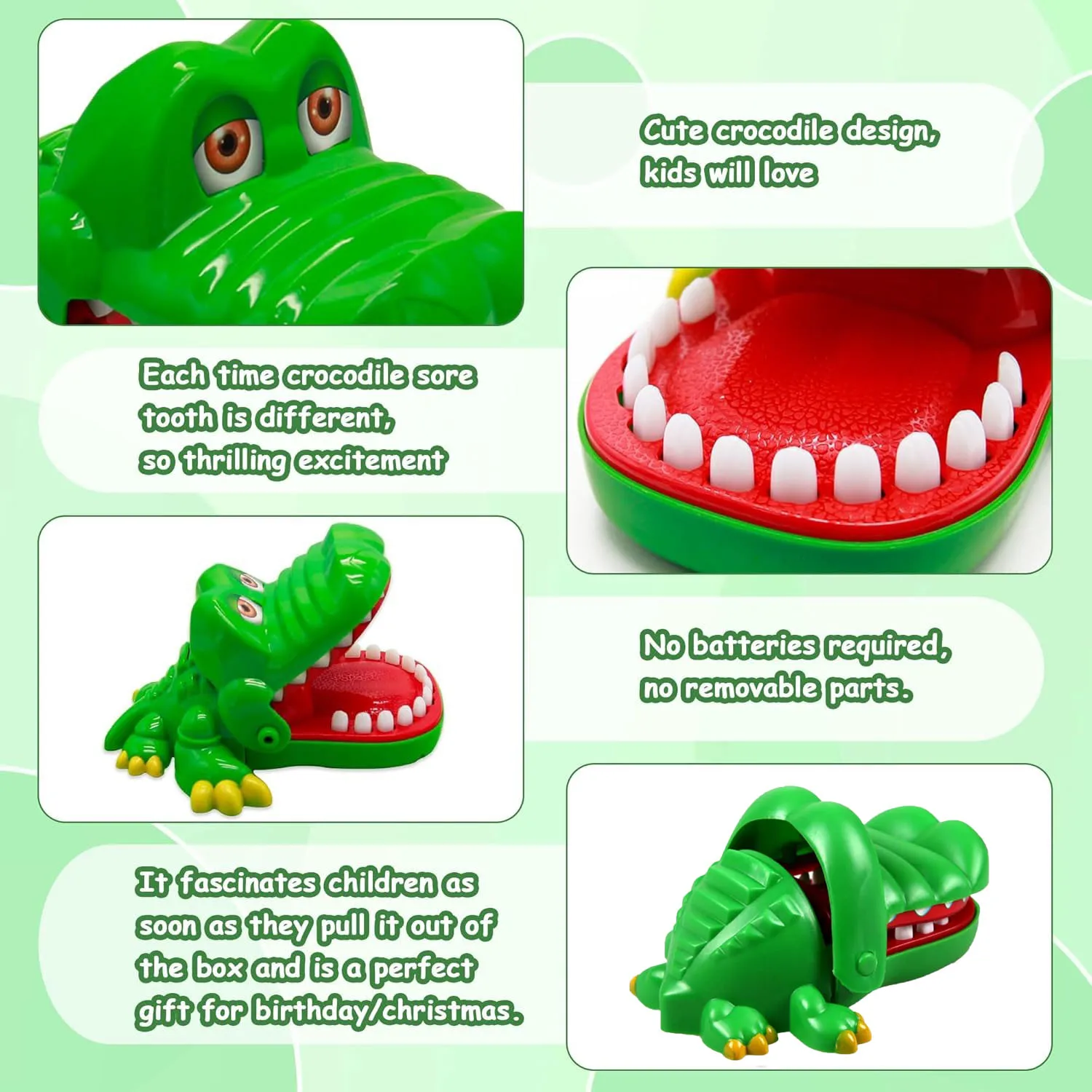 Krokodil Tanden Speelgoed Spel voor Kinderen Krokodil Bijten Vinger Tandarts Spel Nieuwigheid kinderen Lucky Game Truc Decompressie Speelgoed