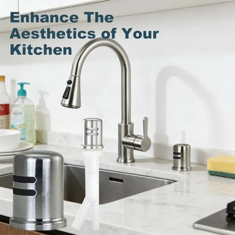 F92F Modern Dishwasher Air Gaps Cover Brushed Nickel Finish Matching Kitchen Decors Seamlessly