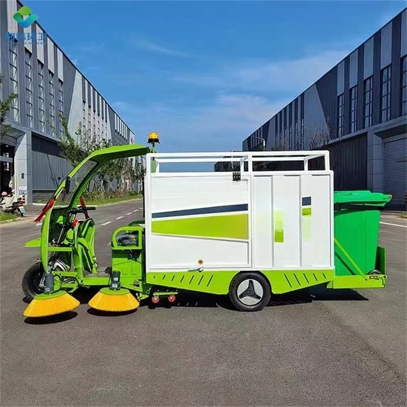 

Electric collection truck, wet and dry leaf suction sweeper Driving suction and crushing machine Leaf sweeper