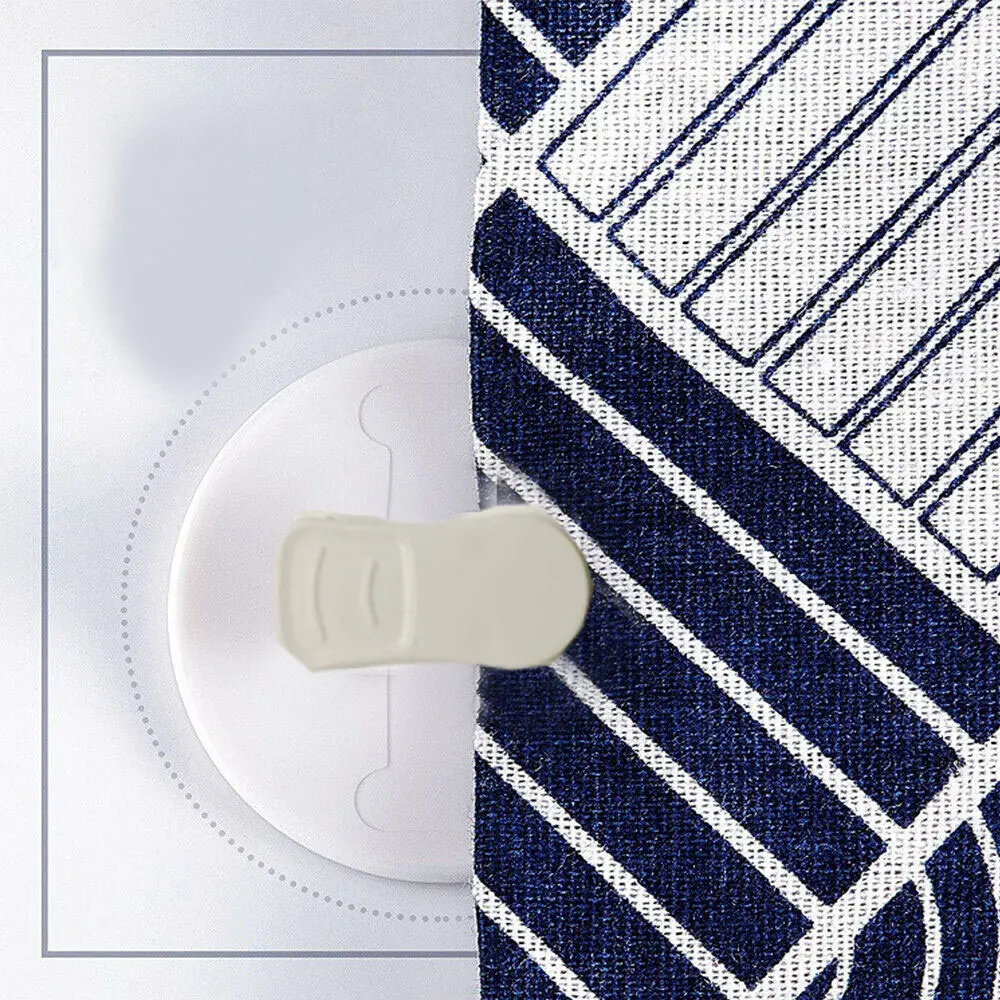 4Pcs Shower Curtain Clips Shower Windproof Splash Guard Self Adhesive Curtain Clips Home Decoration Accessories for Living Room