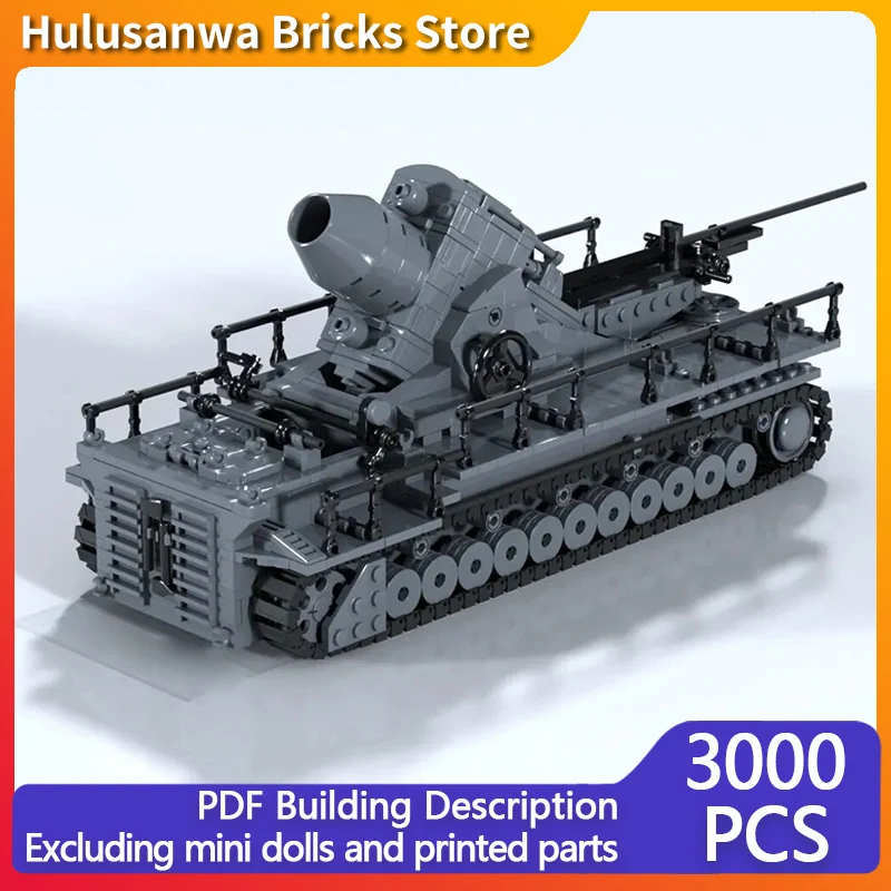 

Модель тяжелой штурмовой пушки времен Второй мировой войны, конструктор MOC, военная техника, модульные технологичные подарки, набор для сборки, детские игрушки, праздничный подарок