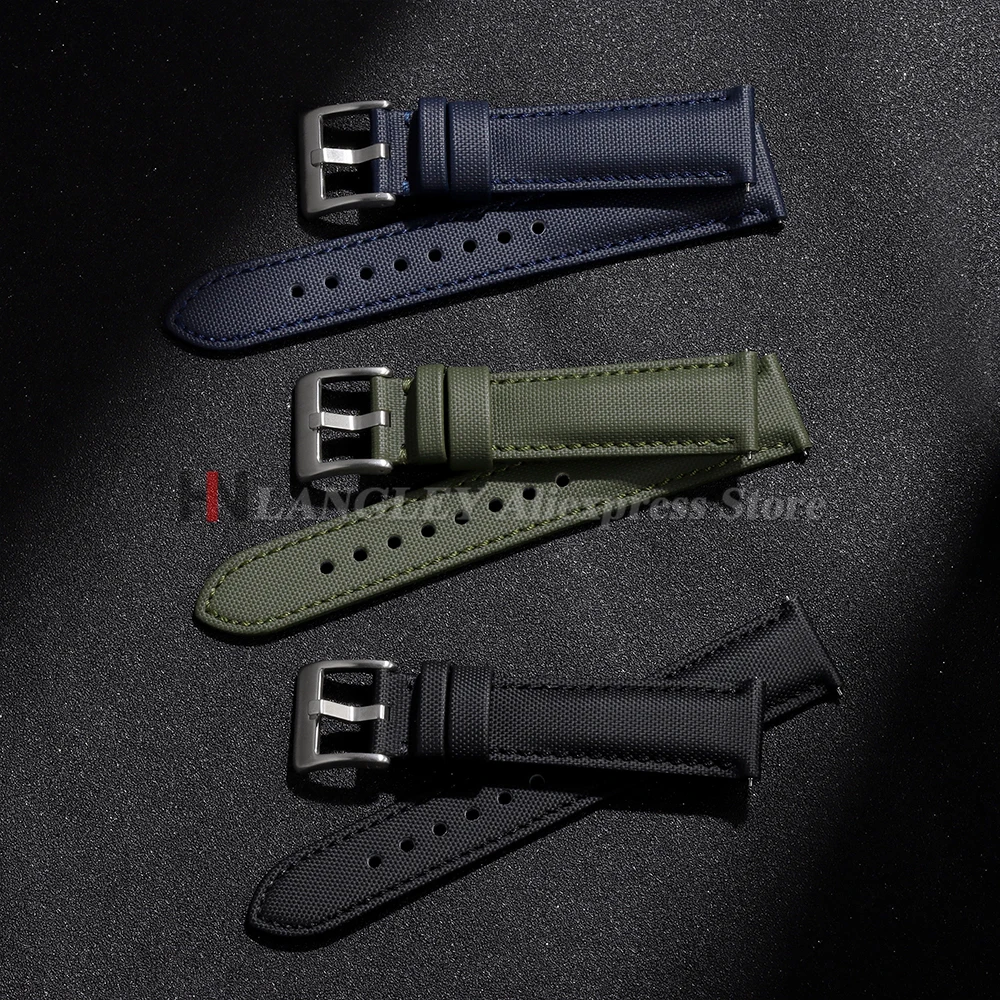 Correa de nailon para reloj Omega, Seiko, Blancpain, Divers, resistente al agua, de liberación rápida, 18mm, 20mm y 22mm