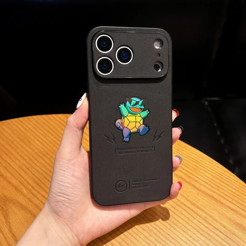 الفاخرة تنقش الجلود P-Pokemon السنجاب الليزر قضية الهاتف آيفون 11 12 13 14 15 16 17 برو ماكس زائد للصدمات الغطاء الخلفي ﻿ ﻿