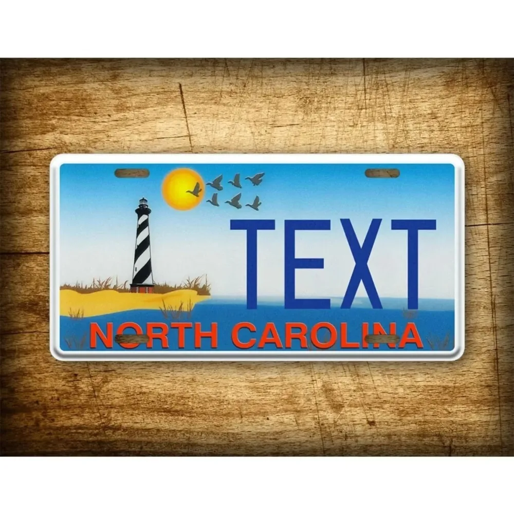 CIFbuy Custom West North Carolina Lighthouse Metal Sign, Customizable Vintage Wall Decor Waterproof Home Bar Plaque