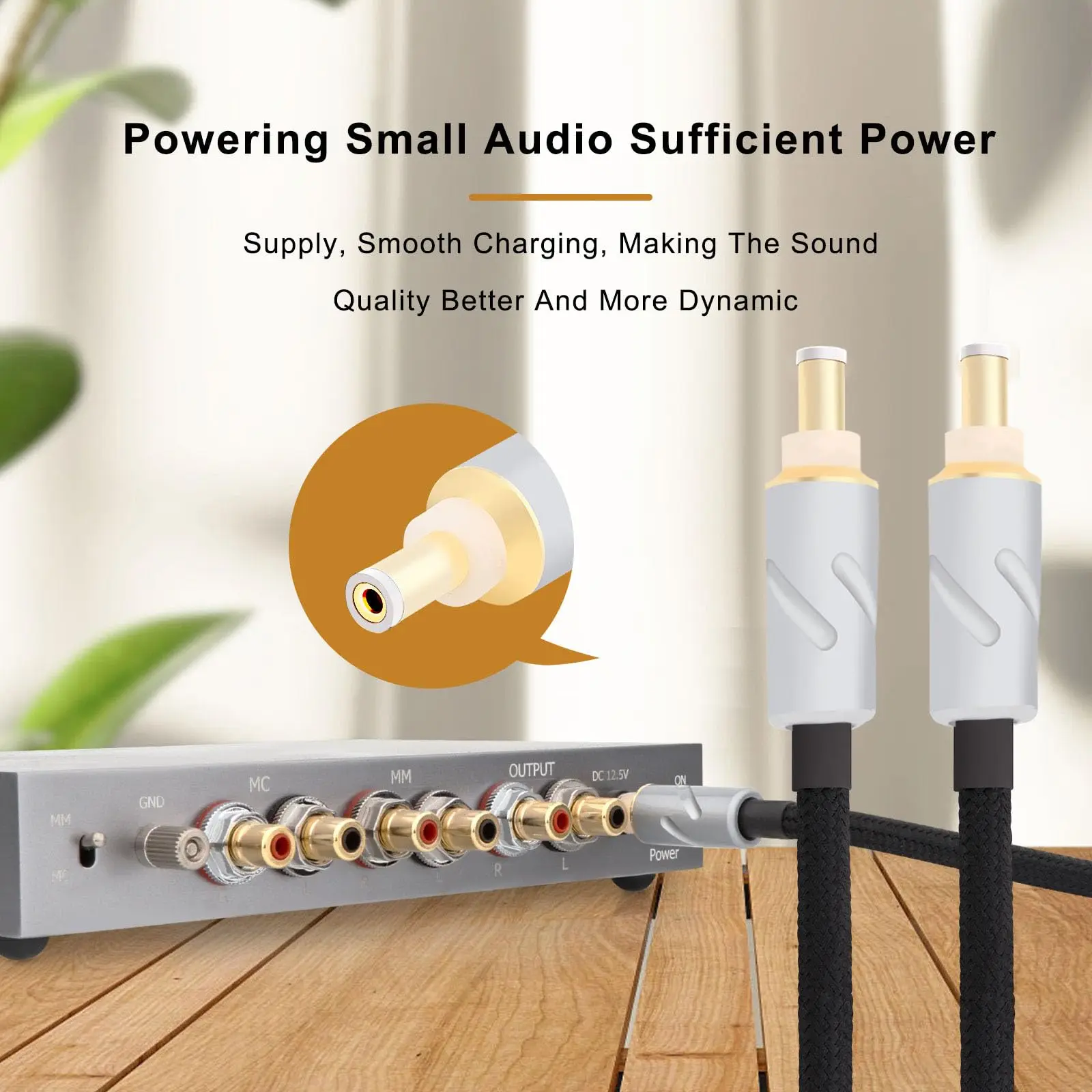 

Кабель постоянного тока 4N 99,998% чистого серебра HiFi аудио кабель питания постоянного тока удлинитель постоянного тока 5,5 x 2,1 мм 12 В 0,5 А OFC высокой чистоты