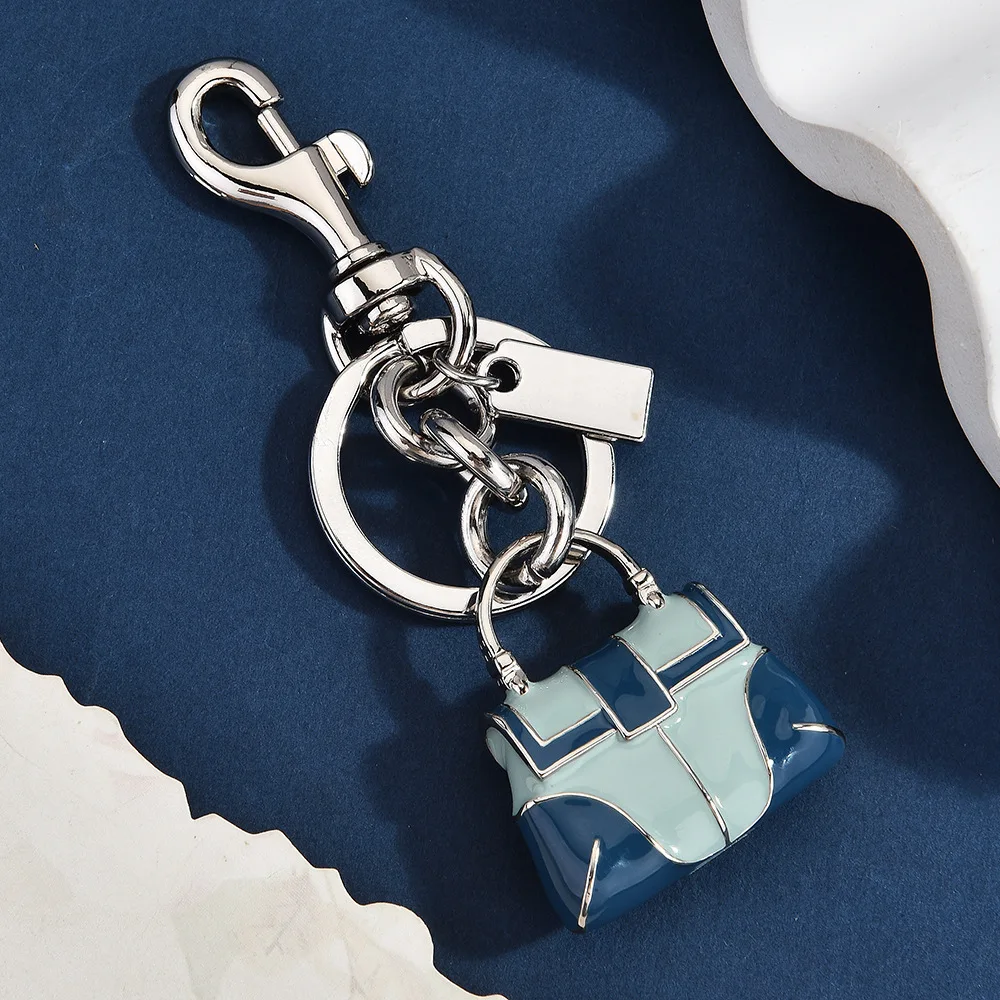 Trendy Metal Creative Exquisite Car Keychain Anti Bag Pendant Cute Three-dimensional Design Accessories