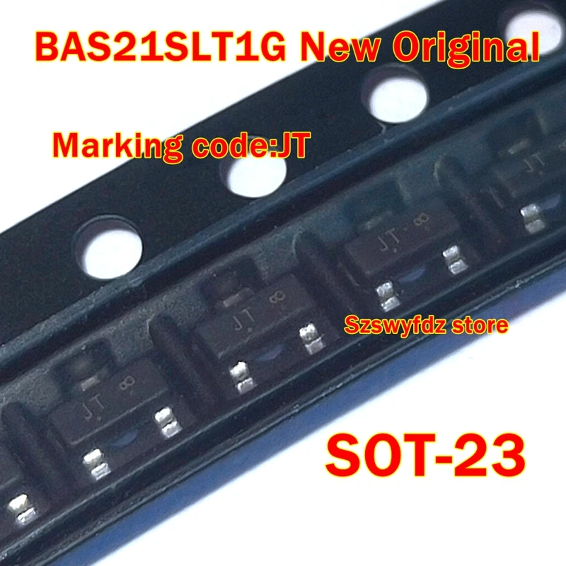 

BAS21SLT1G LBAS21SLT1G Marking code:JT SOT-23 New Original Dual Series High Voltage Switching Diode