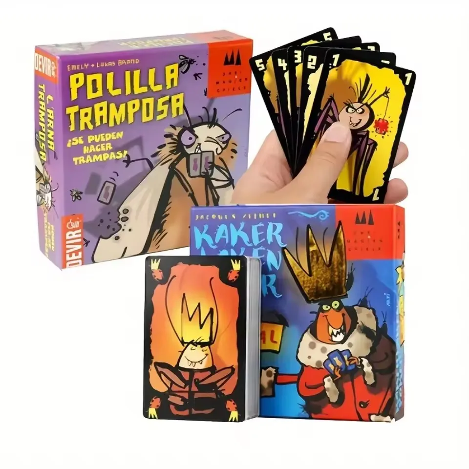 

1 шт. Mogel Motte Polilla Tramposa Карточная игра Devir-Game Moth Cheate/Royal Xiaoqiang Cheating Moth Board Deck для вечеринок