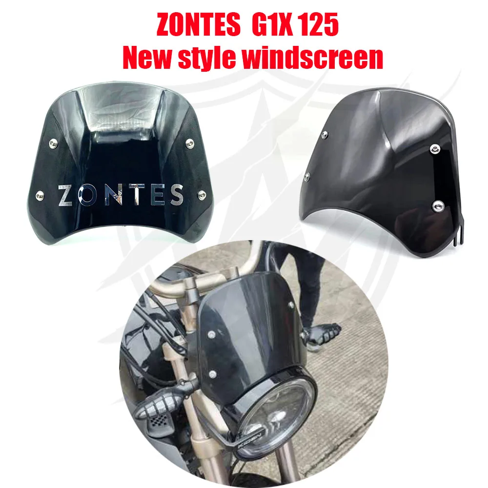 

New Style Retro Motorcycle Style Windshield 2022 FOR Zontes G1 125 - G1 155 - G1X 125 ZT 155 G1