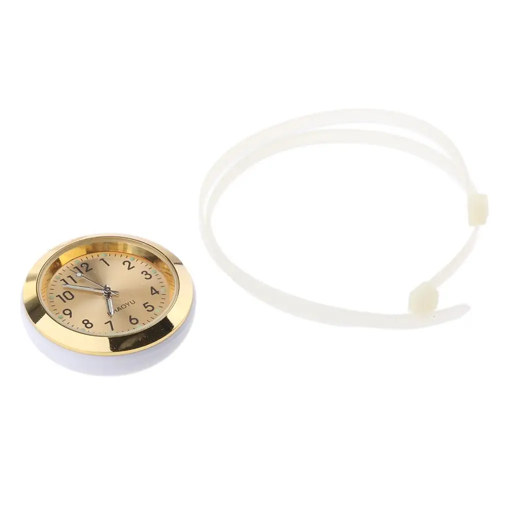 Universal Motorcycle Handlebar Clock Waterproof Dial Luminous Mini Watch Digital Speedometer for Riding