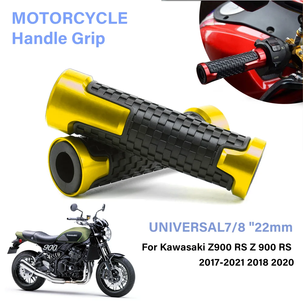 

For Kawasaki Z900 RS Z 900 RS 2017-2021 2018 2022 2023 Motorcycle Universal 7/8 22mm Motorcycle Handle Grip Handlebar Grips