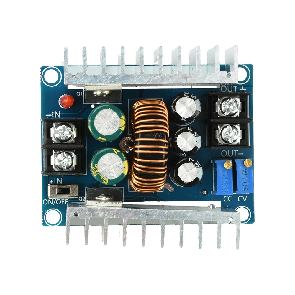 300W 15A DC-Abwärtswandler, Step-Down-Stromversorgungsmodul, Konstantstrom-LED-Treiber, Kühlkörper, Kurzschlussschutz – Detail 4