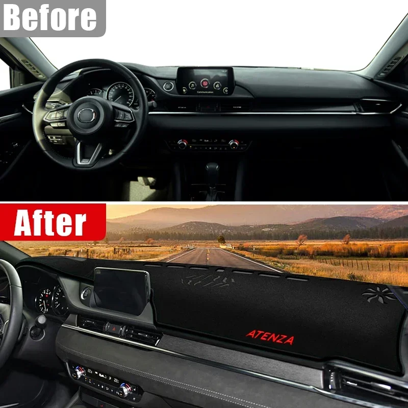 For Mazda 6 GL Atenza 2018 2019 2020 2021 2022 2023 Car Dashboard Cover Instrument Desk Sun Shade Mat Non-slip Pad Accessories image 5