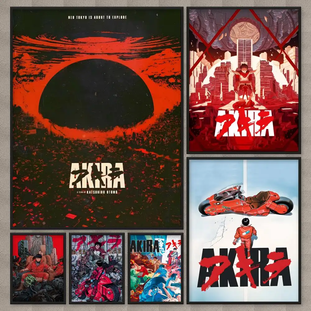 Anime Akira Poster HD Wall Art Home Decor Waterproof Print Bedroom Garage Party Gift