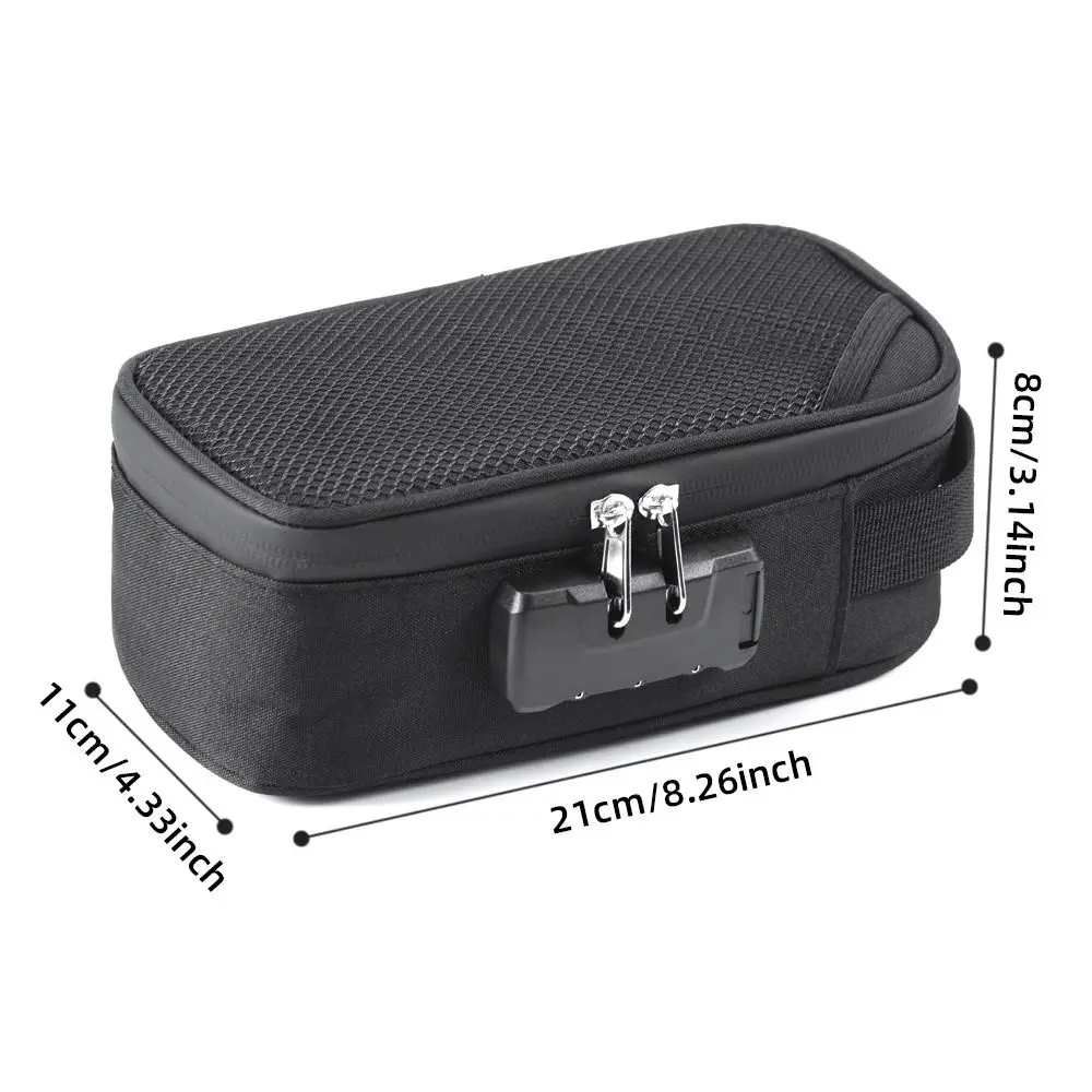 Trendy Combination Lock Smell Proof Bag Activated Charcoal Waterproof Sock Deodorant Pack Durable Portable Travel Storage Case