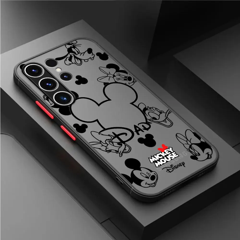 Disney Mickey Minnie Logo Case for Samsung Galaxy S21 S9 S22 Plus S20 FE S10 Lite S23 Ultra S24 Ultra Luxury Shell Cover