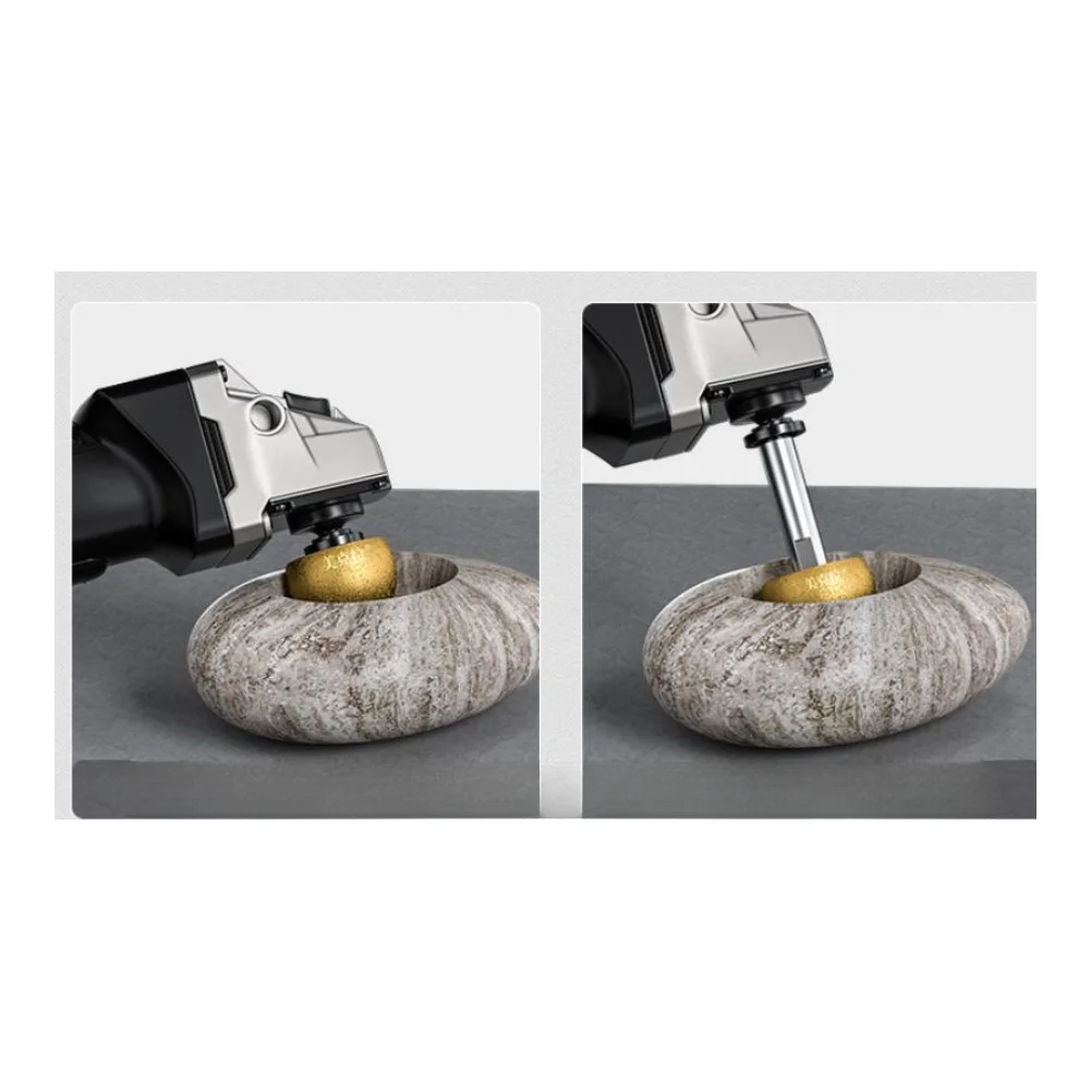 Round Mushroom Type Grinding Head for Stone Engraving and For Internal Grinding Compatible with 100mm Angle Grinders