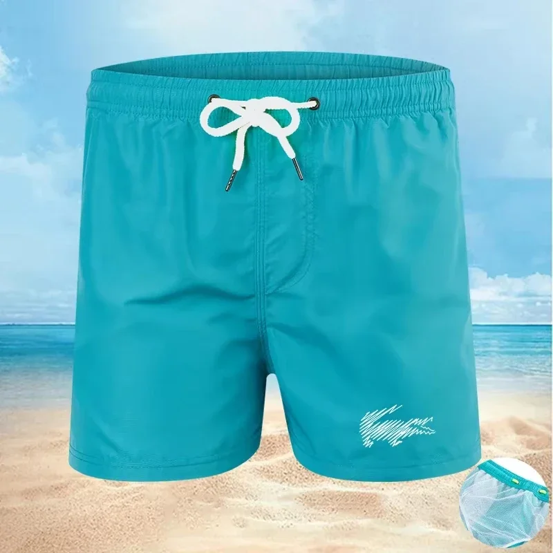 

Летние мужские шорты, мужские быстросохнущие пляжные шорты с принтом крокодила, гавайские шорты, спортивные тренировочные шорты, мужские шорты