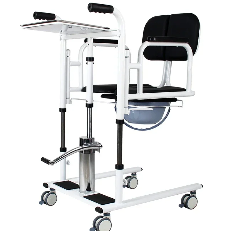 Hydraulic lift lift paralyzed patient care artifact multifunctional shift chair patient transfer chair with toilet