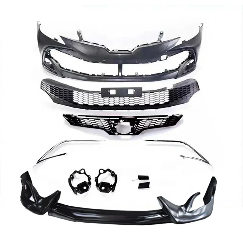 Car Body Kits For  Reiz 2010-2017 Upgrade mark x Reiz 2018 Front Bumper With Front Lip For Reiz Car bumpers customcustom