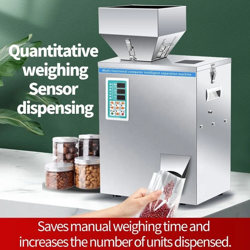 300g 400g 500g Factory Wholesale Coffee Bean Peanut Chilli Flavouring Powder Nut Herb Almond Bottle Quantitative Filling Machine
