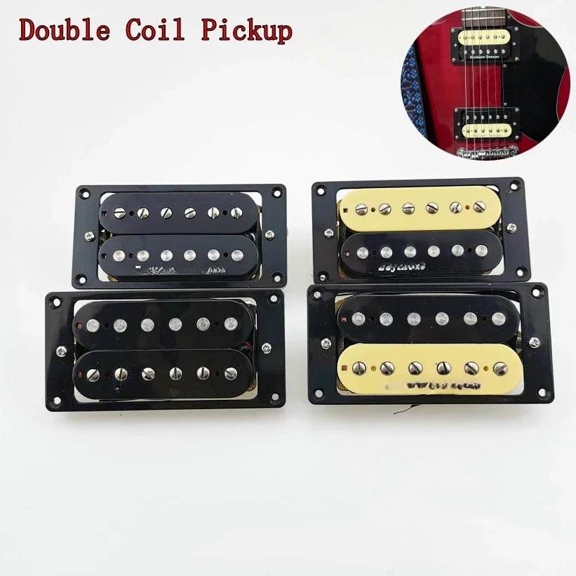 Upgrade Humbucker Pickup Double Coil Pickups 4C Wiring Harness Zebra / Black 1 set