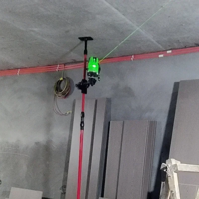3M Laser Level Rod Telescopic Line Leveler Adjustable Laser Level Pole Lifting Stretch Extend Holder Bracket Construction Tools