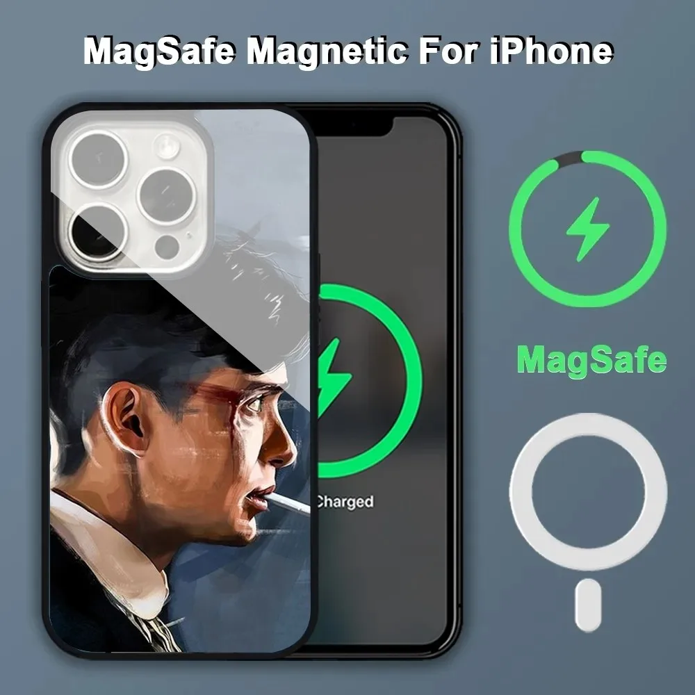 Peaky Blinders Thomas Shelby TPU Soft Phone Case Alex Mirror For Magsafe Wireless Charging Caver For IPhone 13 14 15 Pro Max 11