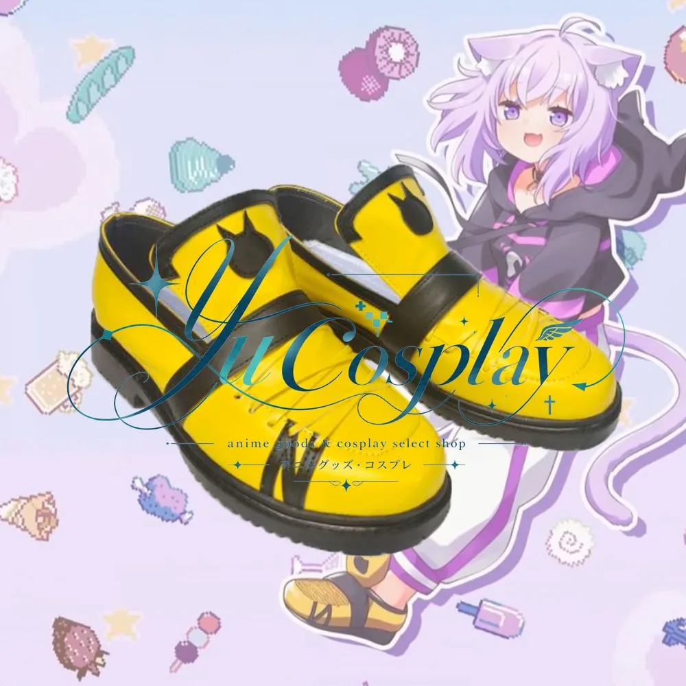 Nekomata Okayu Cosplay Shoes Custom Made Character Footwear Stylish Design for Photography Event and Collection