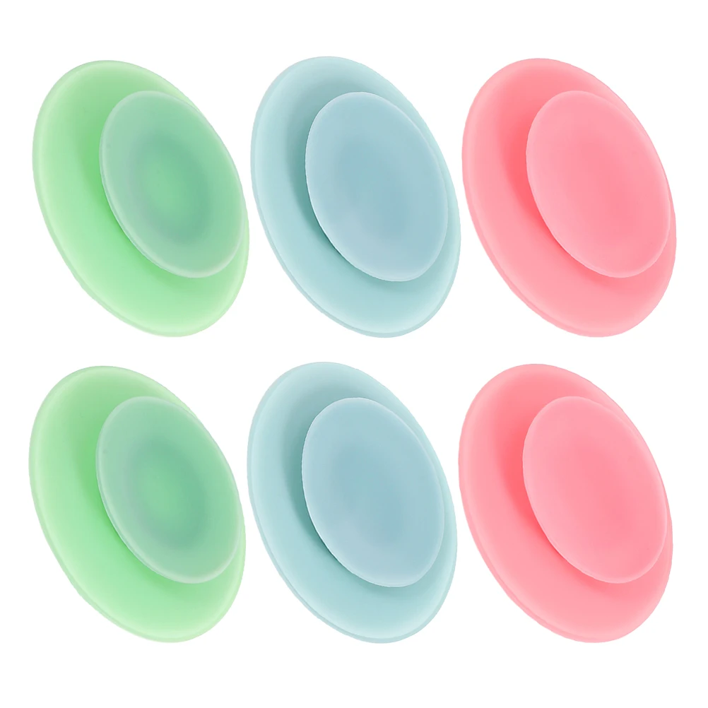 

2pcs Double Silicone Suction Pads Durable Strong Tableware Sucker Hold For Baby Tableware Bowl Plate Home Travel Use