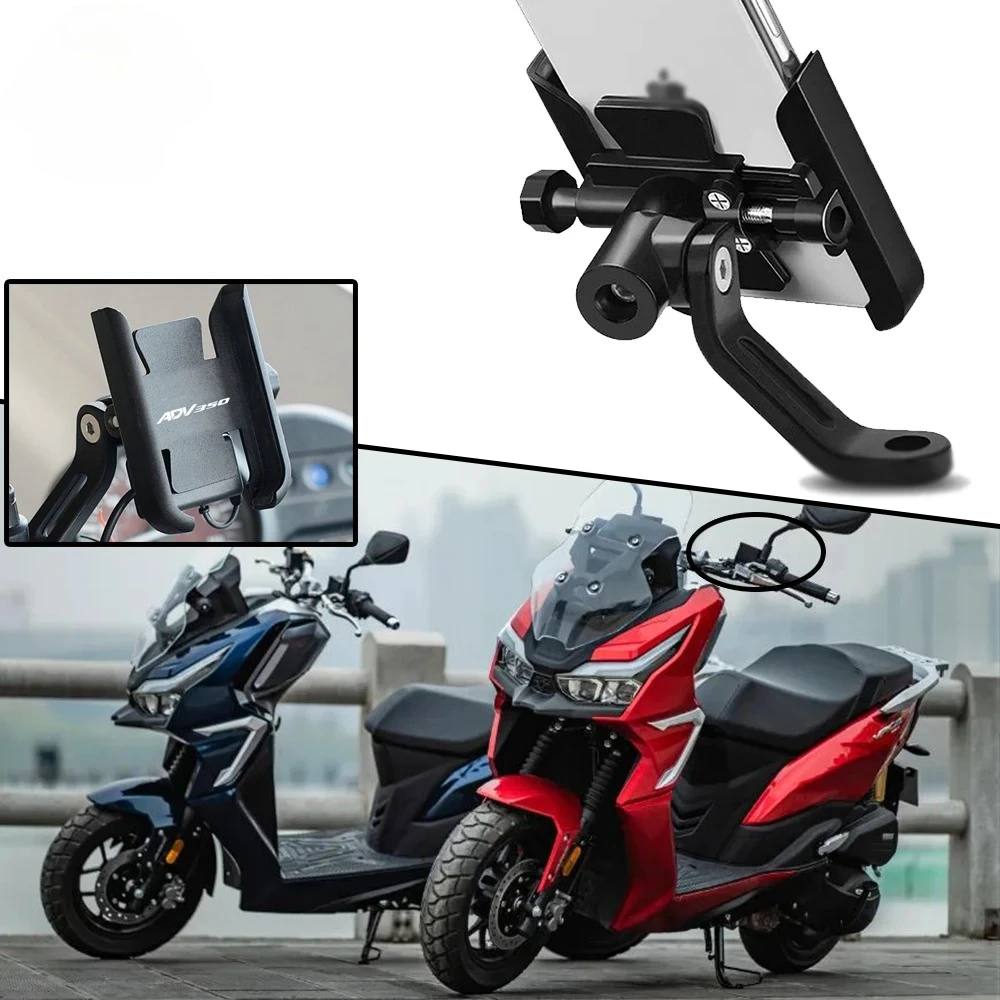 

For HONDA ADV350 ADV 350 2022 2023 Recommended Items Motorcycle CNC Accessories Handlebar Mobile Phone Holder GPS Stand Bracke