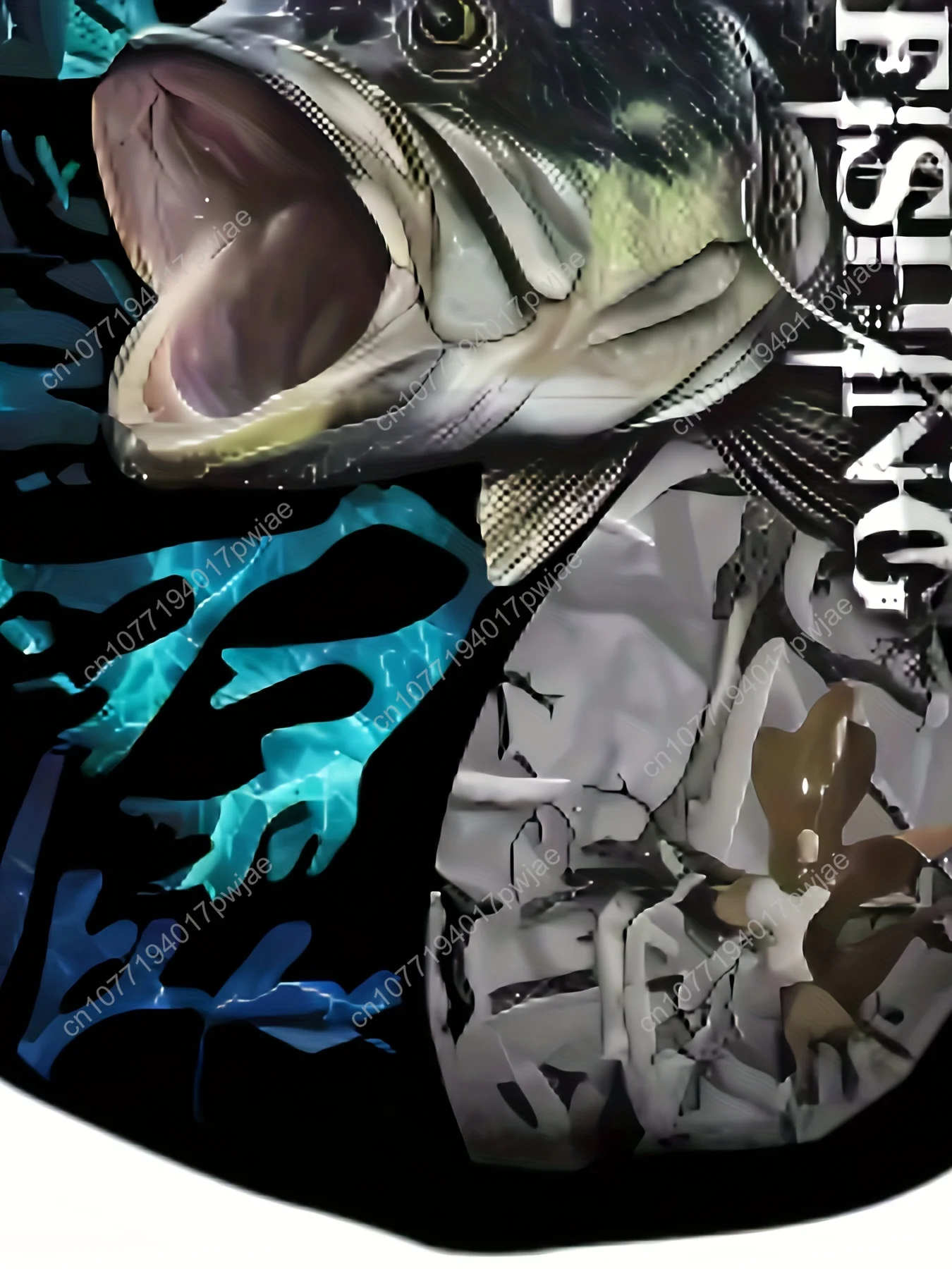 Мягкая мужская толстовка с 3D-принтом для рыбалки — дышащий и удобный пуловер для весенней/осенней повседневной одежды