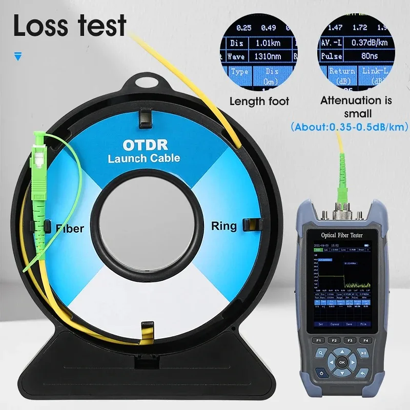 SCAPC-SCAPC OTDR Launch Cable Optical Time Domain Reflectometer Test Extension Cable Dead zone eliminator Fiber Ring Single Mode