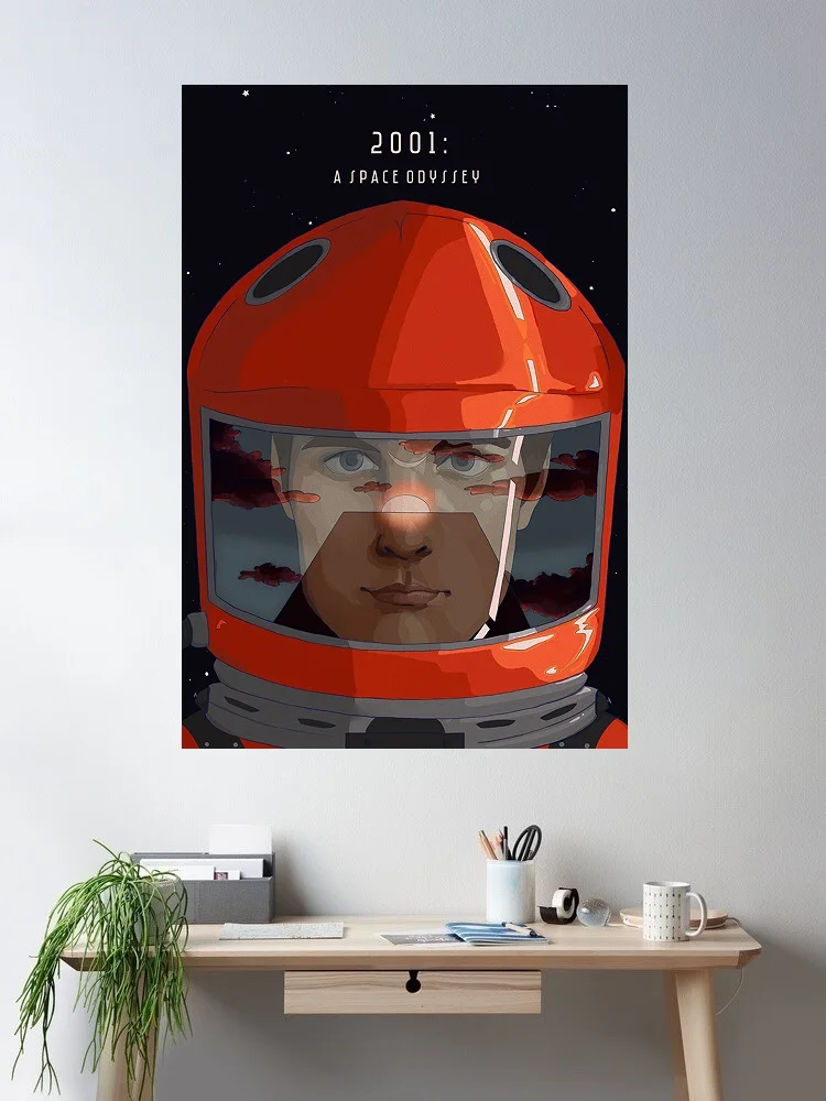2001: A Space Odyssey Movie, Art Print Canvas Poster, Living Room Decor, Home Wall Picture
