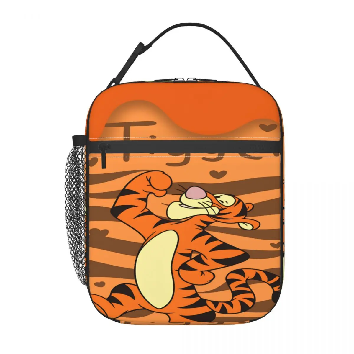 Winnie The Pooh Tigger Lunch Bag Casual Lunch Box For Child Outdoor Picnic Portable Cooler Bag Oxford Print Thermal Lunch Bags