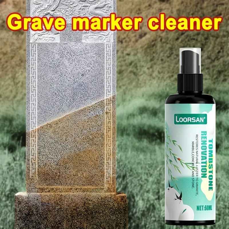 Stone Monument Cleaner, Stain And Rust Remover for Gravestones, And Oil Remover for Stone Sculptures And Statues