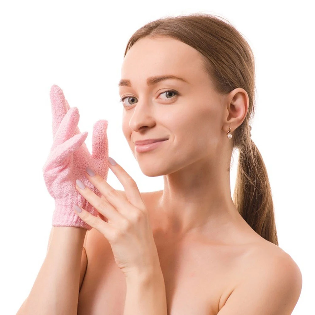

10Pcs Lightweight Shower Cleaning Gloves Superior Exfoliation Mitt for Arms Chest Legs Hygiene Glove
