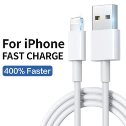 20W USB Cable For iPhone 14 Pro Max 13 12 11 Mini 6 7 8 Plus XS X XR SE iPad Airpods Fast Charging Data Wire Cord 0.25M 1M 2M