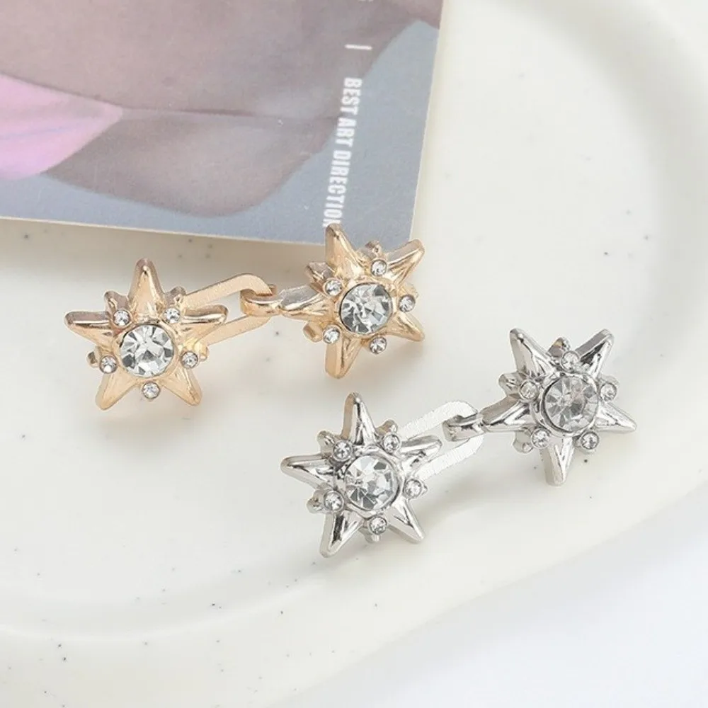Five Pointed Star Jeans Buttons Butterfly Fixed Pants Pins Adjustable Waist Tightening Tool Waist Fastening Pins Scarf Fastening