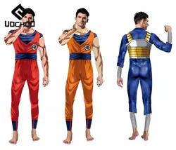 Japanese Anime Cosplay Costume Vegeta Jumpsuit Adult Superhero Bodysuit Carnival Party Outfit Comic Con Costumes Novelty Clothes