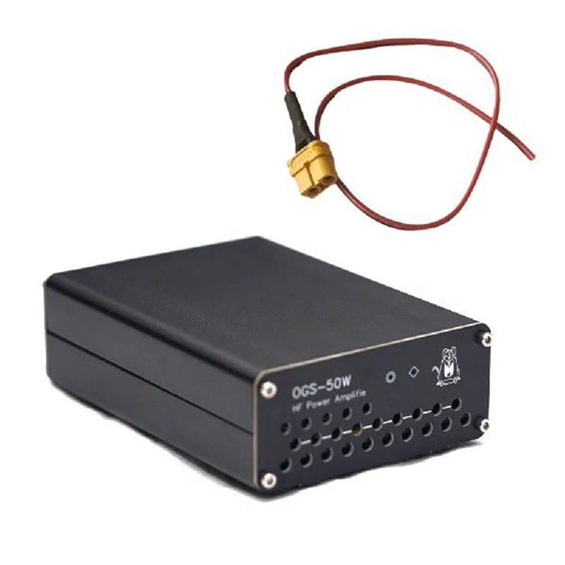【VENDA RÁPIDA】 Amplificador de potência OGS-50W 50W Metal preto para USDX FT-817 ICOM IC-703 IC-705 Elecraft KX3 QRP FT-818 G90 G90S G1M X5