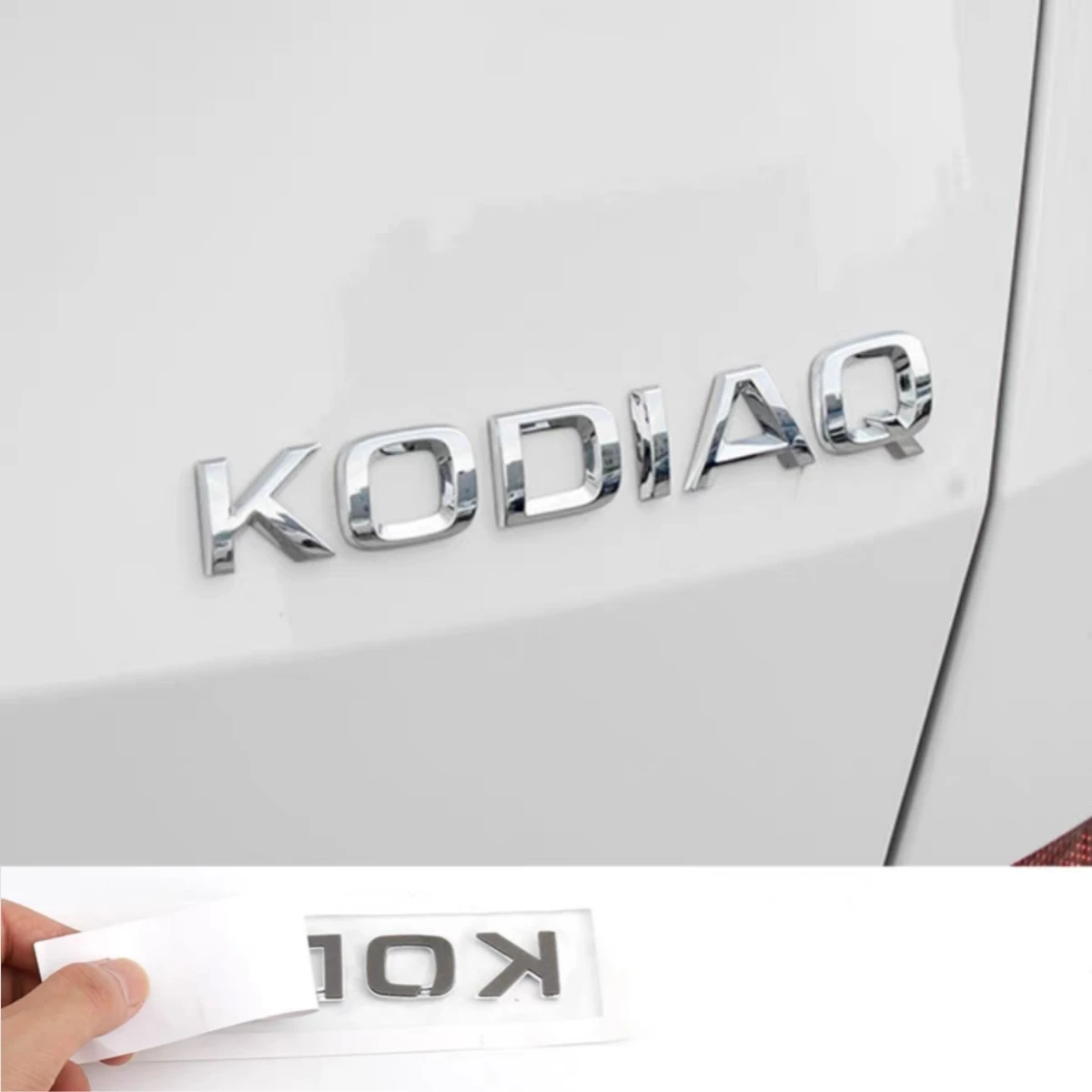 1pcs ABS Octavia Superb RAPID FABIA KAMIQ KAROQ KODIAQ YETI SCALA 4X4 Car Letter Rear Trunk Emblem Badge Sticker Decal for SKODA