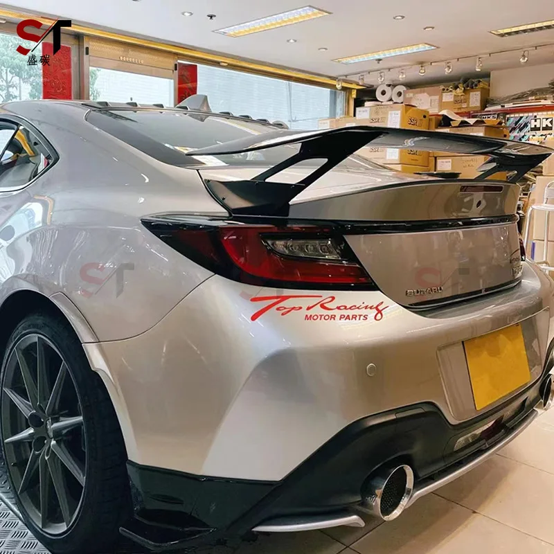 مناسبة لتويوتا GR86 سوبارو BRZ ألياف الكربون الذيل قوس المفسد الثابتة الرياح الجناح تعديل قطع غيار السيارات