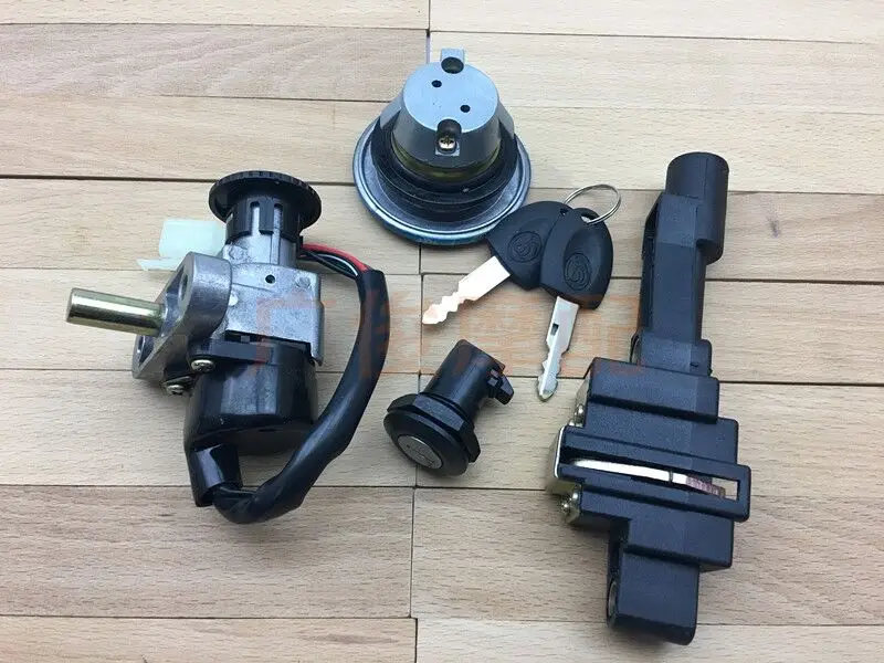 3KJ JOG 50 Lock Ignition Key Switch Set Seat Lock Key kit For Chinese QJ Keeway Scooter Yamaha Motorcycle spare part
